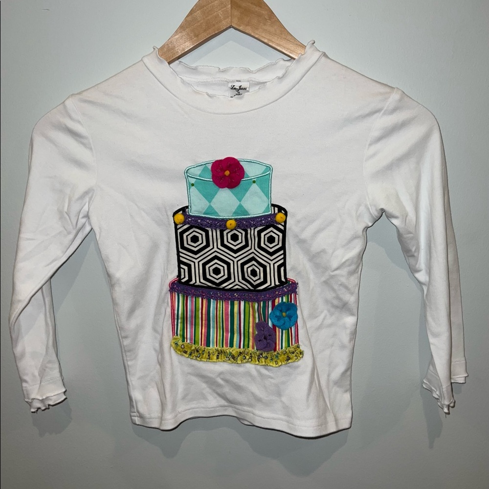 La Jenns Girls Cake Longsleeve Tee
